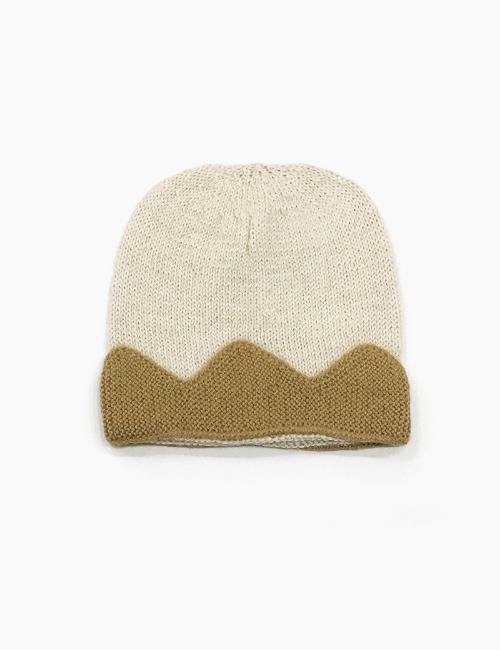 IVORY/GOLD CROWN HAT (3, 4T)