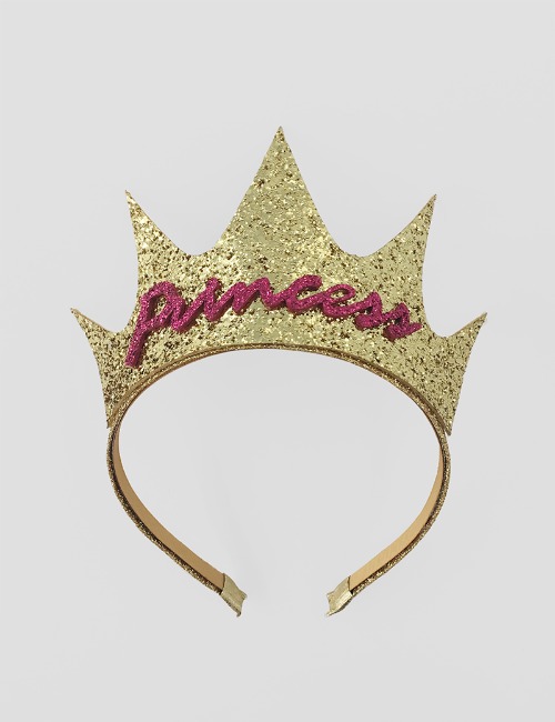 Princess Glitter Crown- Gold