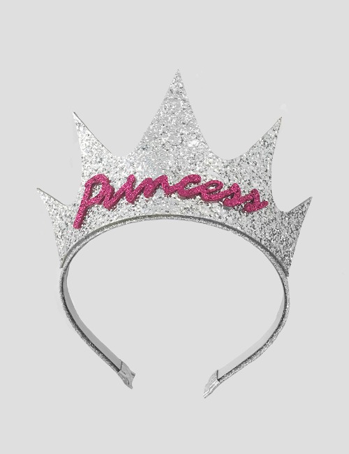 Princess Glitter Crown- Sliver