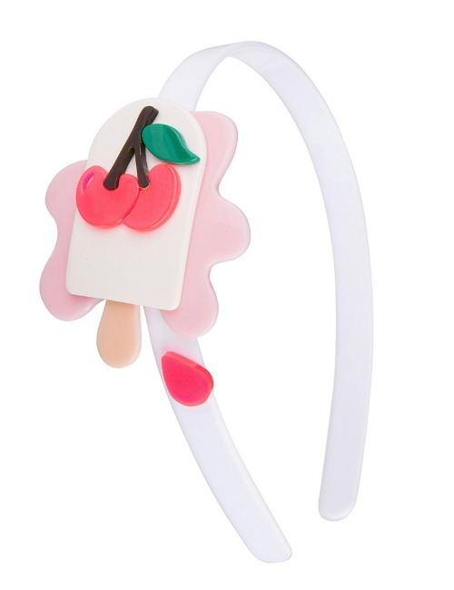 Melting Cherry Popsicle Headbands-neon pink