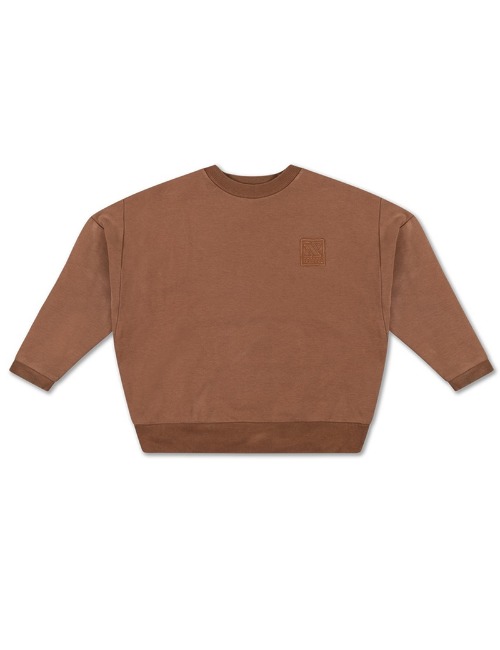 Crewneck sweater chocolate brown