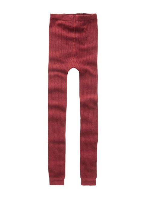 Sockless Tights Brick Red