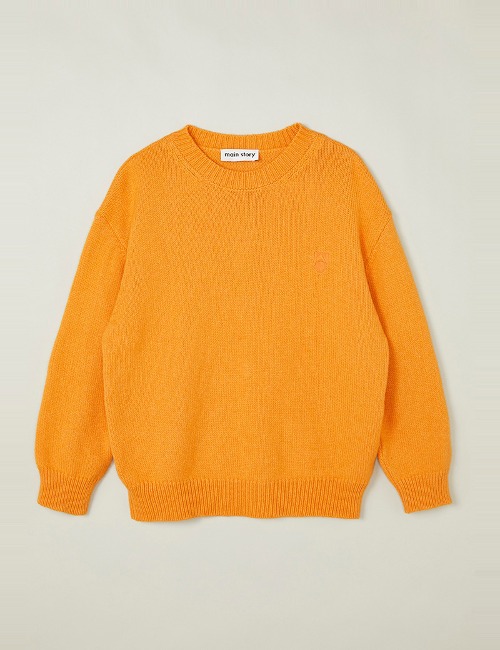 [8월말배송]Knitted Sweatshirt-Clementine
