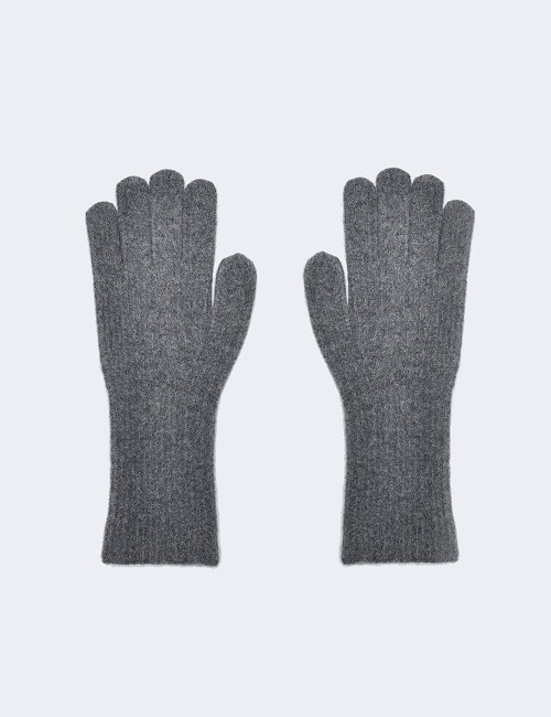 KNIT WINTER GLOVE-CHARCOAL[13-ADULT]