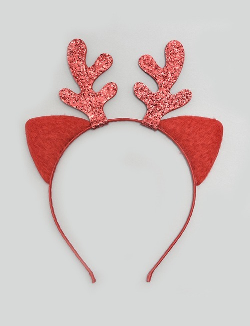 Reindeer Headband-Red