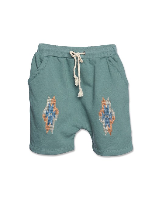 Aztec Shorts-basil(7/8Y)
