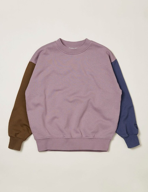 Bubble Sweatshirt - Colourblock Elderberry